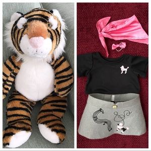 Nanco Animaland 16” Stuffed Tiger w/Poodle Skirt